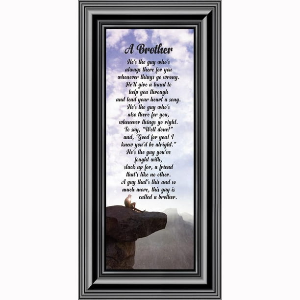 A Brother, Siblings Picture Frame, Brother and Sister Gifts, 4x10, 7337