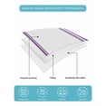 thumbnail image 5 of Quilts Full Size Bedding Set, Purple Striped Lightweight Quilted Comforter, Farmhouse Simple Line Vertical Stripes Soft Reversible Bedspread Coverlet with Pillow Covers for All Season, 78" x 90", 5 of 7