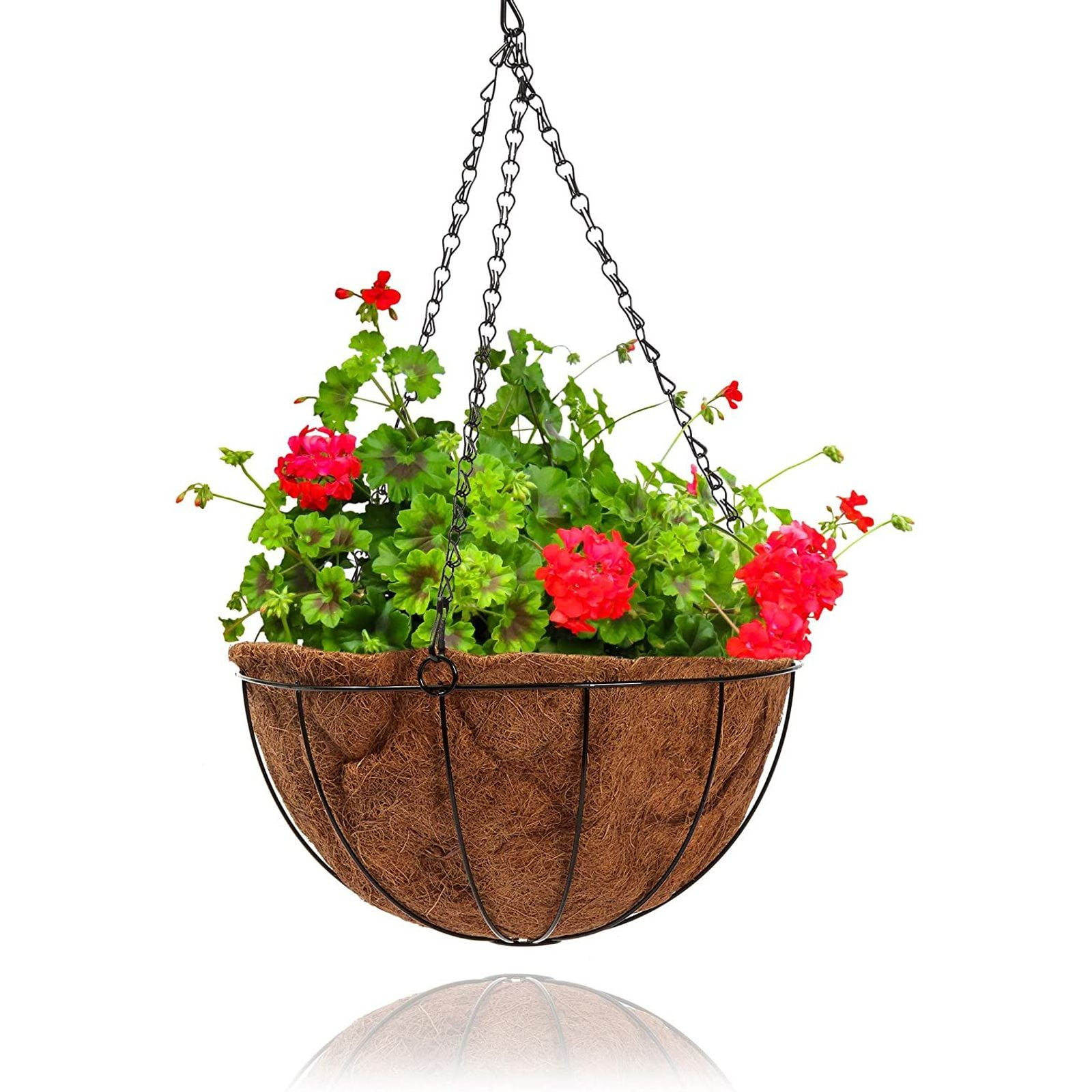 Hanging Flower Plant Pot Chain Basket Planter Holder Home Garden Decor Hook HOT
