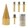 thumbnail image 1 of Drill Bit Set for Firewood with Detachable 4-Handle Construction and Splitter Bits 42mm 32mm Wood Splitting Tool for Drill Machine - High-Performance Woodworking Accessory, 1 of 8