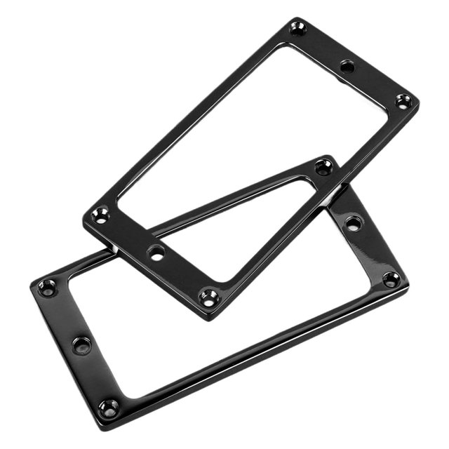 Electric Guitar Pickup Frame, Flat Pickup Mounting Ring High Hardness 2PCS Easy Installation Replacement Parts Fine Workmanship For Humbucker Pickups