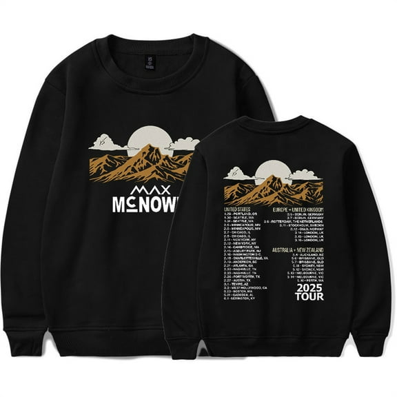 Max McNown Tour 2025 Sweatshirts Unisex Clothes Hip Hop Crewneck Fashion Pullover