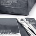 thumbnail image 2 of 4 Set Patio Cushion Covers Replacement Water UV Resistant Outdoor Cushion Slipcovers with Zipper Chair Seat Covers for Outdoor (24 x 21.3 inches，24 x 24 x 4.7 inches,Dark Grey), 2 of 14