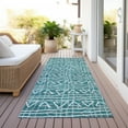 thumbnail image 6 of Addison Rugs Chantille Indoor/Outdoor Transitional Bohemian Teal Washable Runner Rug, 2'3" x 7'6", 6 of 6