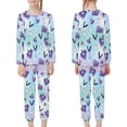 thumbnail image 2 of Renewold 13-14Y Boys & Girls Scoop Neck Pajama for Sleep Yoga Witch Hats Bats Sleepwear Nightgown Set Skin Friendly Halloween Theme Loungewear Shirt,Pack of 2, 2 of 5