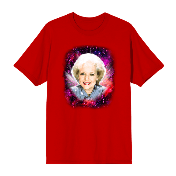Golden Girls Rose Galaxy Headshot Crew Neck Short Sleeve Men's T-shirt-Large
