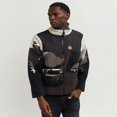 thumbnail image 4 of RB Series Sherpa Fleece Zip Up Jacket - Flowers, 4 of 6