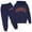 Navy3, variant on VeFlora Boy's Jogger Set - 2 Piece Brooklyn Letter Print Graphic Pullover Hoodie Sweatshirt Sweatpants Sweatsuit Outfits(Light Blue2/3-4 Years)