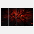 thumbnail image 2 of Beautiful Red 3D Crystal Design - Abstract Canvas Art Print, 2 of 3