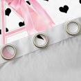 thumbnail image 4 of Manfei Pink ABC Print A Blackout Curtains,Cute Coquette Bowknot Window Curtains Pack of 2 (38x45 Each), 4 of 6