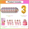 thumbnail image 2 of Love Diana Birthday 3rd Cups Party Supplies Plates Fans Decorations Cake Topper Decor, 2 of 6
