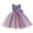 Purple, variant on Odeerbi 2025 Toddler Girls Color Net Yarn Bowknot Birthday Party Flowers Gown Kids Dresses