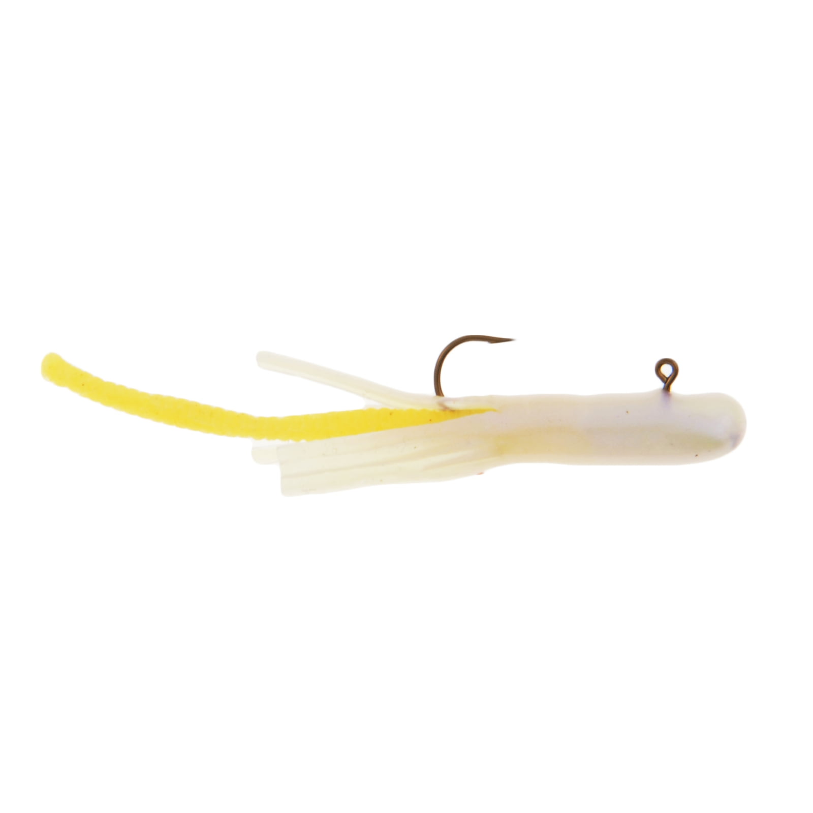 (2 pack) PowerBait Pre-Rigged Atomic Teasers Soft Bait 1/16 oz Size, Pearl White, Per 3 1131235