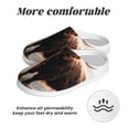 thumbnail image 6 of Fotbe Yak Pattern Women's Fuzzy Curly Fur Memory Foam Loafer Slippers Indoor Outdoor Slippers Winter Home Shoes-44/45, 6 of 7