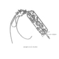 thumbnail image 2 of OUNONA 2Ud Accesorios De Para Con Chino Y De Cristal En Plata Para Novias, 2 of 8
