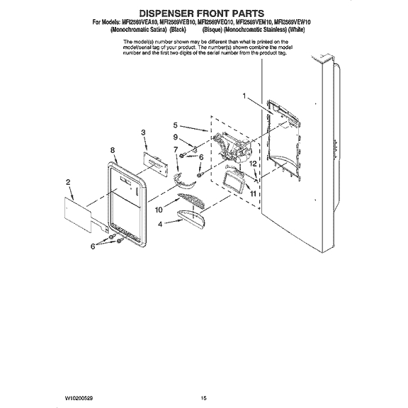 Whirlpool WP13005705 Chute - OEM Part