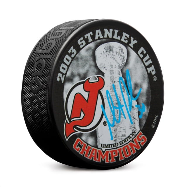 Martin Brodeur Signed New Jersey Devils 2003 Stanley Cup Puck