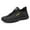 Black, variant on Men's Breathable Mesh Casual Shoes Lightweight Soft Sole Walking Sneakers Comfortable Outdoor On Loafers For Daily Wear 7.5 Black