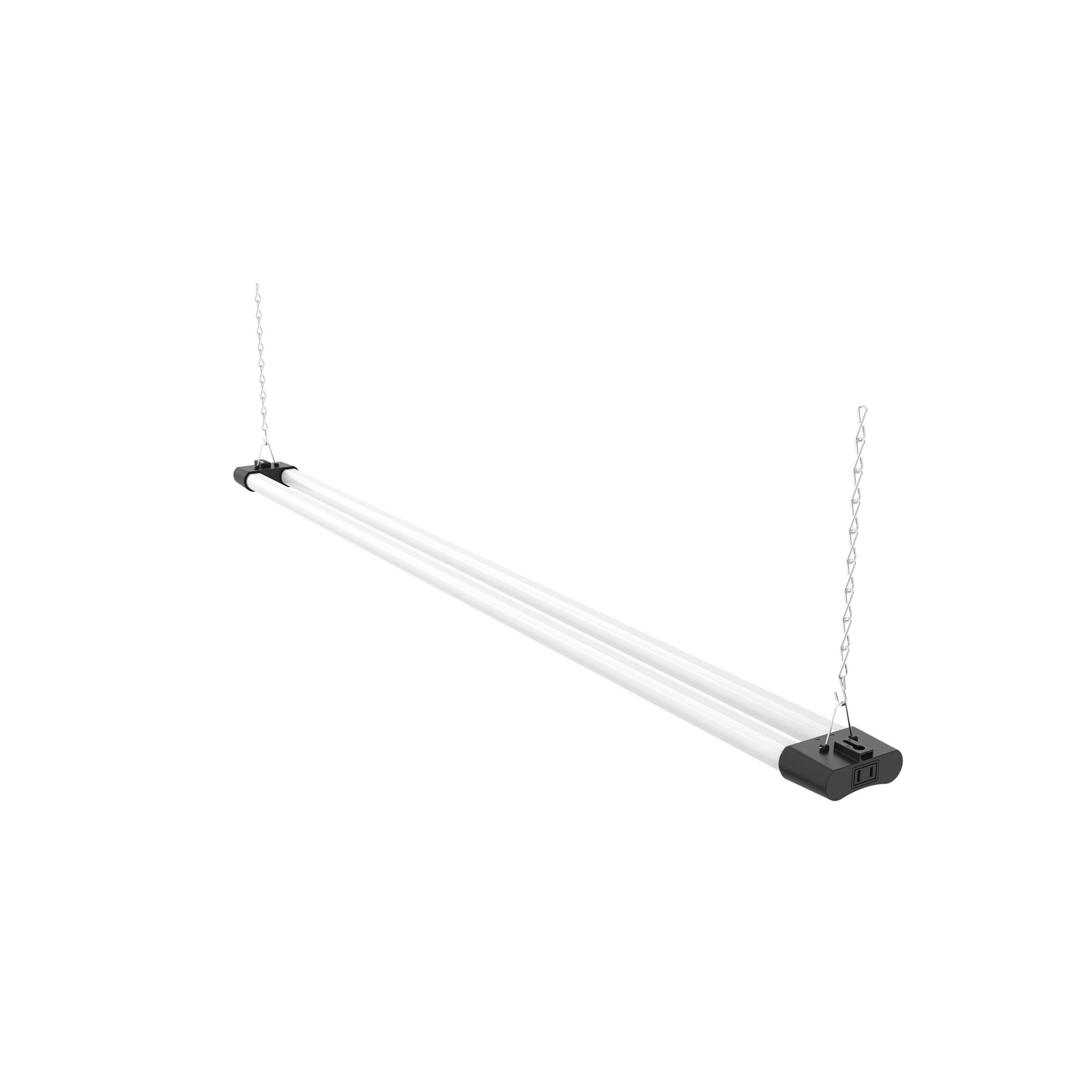 4 Pack LED Shop Light 4 FT 40W Plug Linkable Fixture Hanging Flush Mount Utility Light for Garage Workshop
