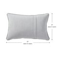 thumbnail image 3 of Sunbrella 21 x 14 in. Rectangle Outdoor Throw Pillow (2-Pack) - Canvas Granite, 3 of 6