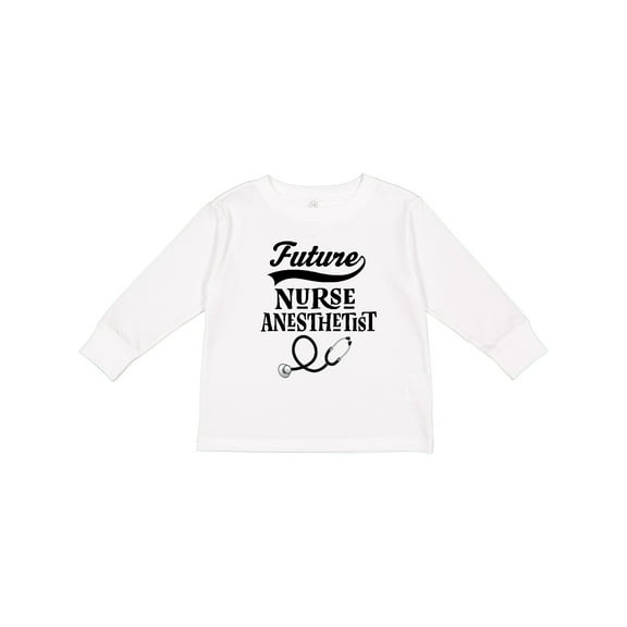Inktastic Future Nurse Anesthetist Girls Long Sleeve Toddler T-Shirt