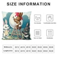 thumbnail image 5 of RUIYC Easter Vintage Bunny Egg Rabbit Floral High-Quality Short Plush Pillowcase (Universal 1) White, 5 of 5