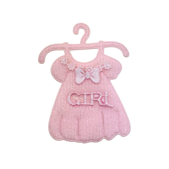 Baby Shower Decoration Cotton Baby Dress Pink (12 pieces)