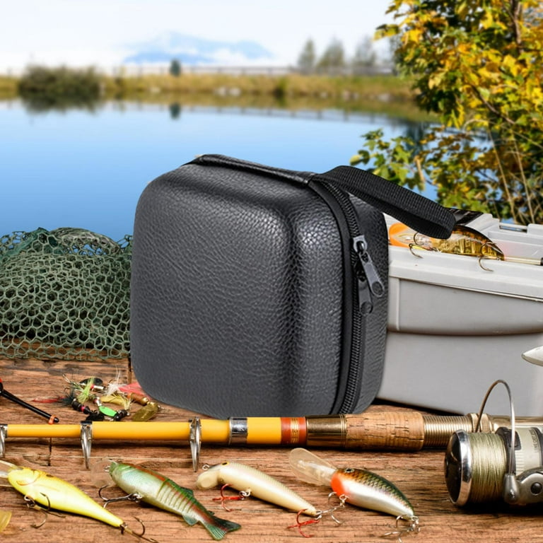 Fishing Reel Case, Spinning Reel Storage Case with Two Way Zipper Design