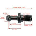thumbnail image 2 of CAT40 45° 0.589" Pull Stud Retention Knob 10-Pack for HAAS CAT CNC - Black, 2 of 10