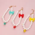 thumbnail image 3 of NIBOLOG Pet Necklace Vivid Color Waterproof Resin Small Cat Dog Artificial Pearl Necklace Jewelry Pet Costume Pet Supplies, 3 of 8