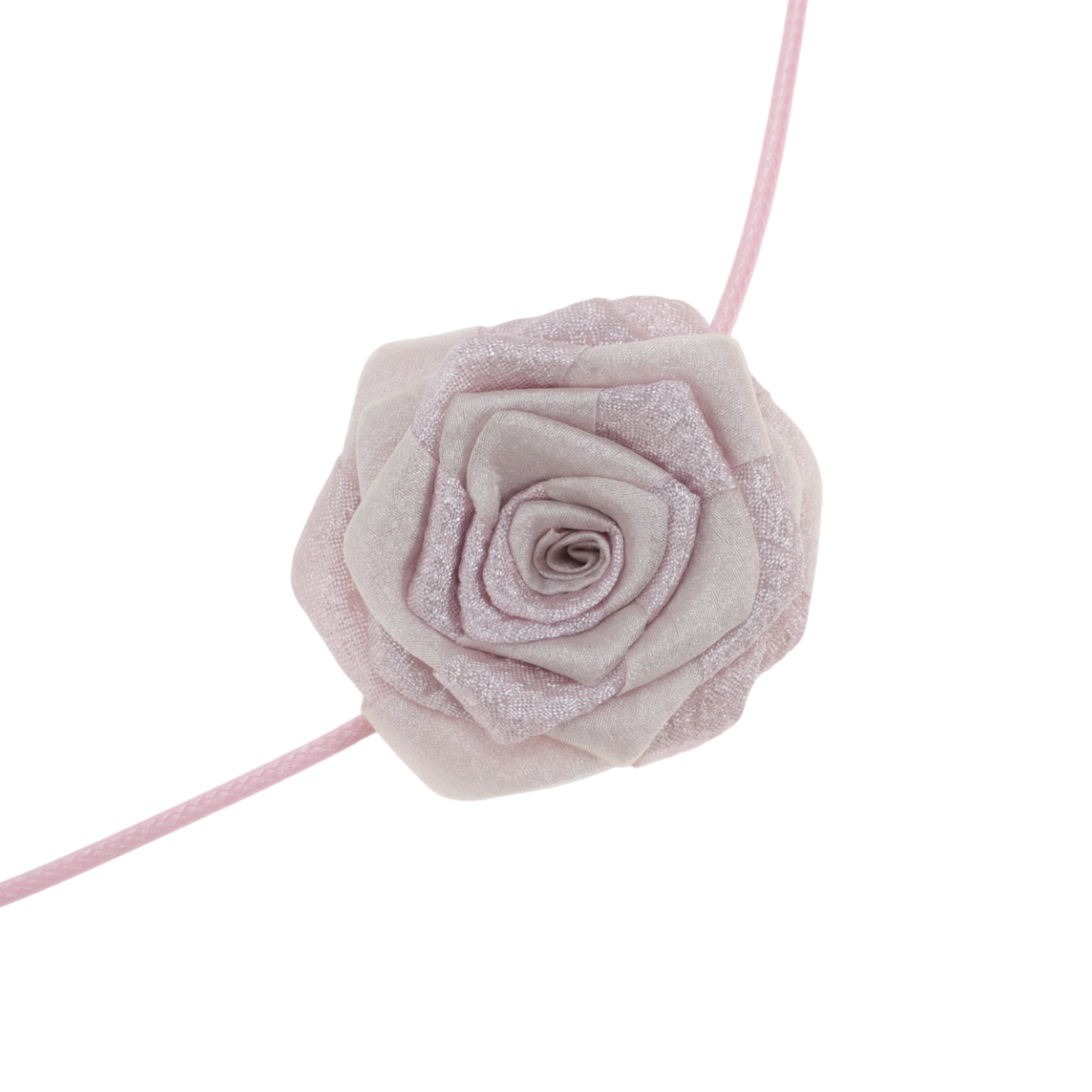 Unique Bargains Fashion Rose Adjustable Choker Necklace for Women Purple, Light Pink
