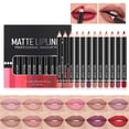 thumbnail image 1 of Pisexur Belleza Maquillaje Lápiz labial para mujer, resistente al agua, de larga duración, 1,5 g x 12 unidadespara mujeres y hombres, 1 of 8