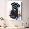 thumbnail image 4 of Black Russian Terrier Dog Canvas Wall Art Prints,Watercolor Dog Art Canvas Painting Poster,Pet Canvas Painting Puppy Artwork 8x12 inches, 4 of 6