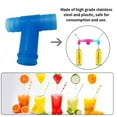 thumbnail image 3 of Transemion Paille de Boisson en Acier Inoxydable pour Bar Fête Connecteur Bleu 1Ensemble, 3 of 6