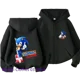 thumbnail image 3 of Sudadera con capucha y cremallera para niños Sonic Lightning 2024 con estampado de dibujos animados Otoño/Invierno Sudadera de manga larga Chaqueta informal Top 2-12 años Niños Niñas, 3 of 4