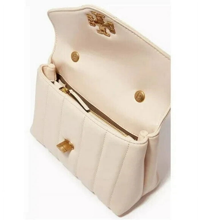 Tory Burch Kira Ivory White Small Brie Leather Top Handle Tory Burch Kira Ivory White Small Brie Leather Top Handle