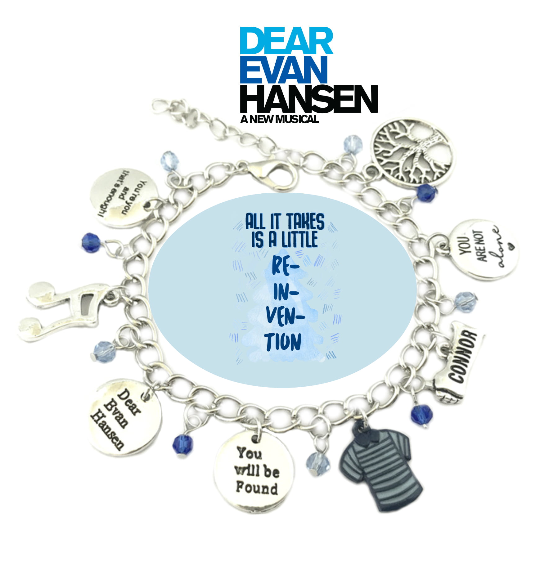 Zuo Bao Broadway Musical Theater Gift You Will Be Found for Forever Bracelet Dear Evan Hansen Musical Broadway Jewelry Theater Lover Gift