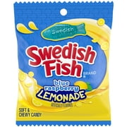 SWEDISH FISH Blue Raspberry Lemonade Soft & Chewy Candy, 3.59 oz Bag