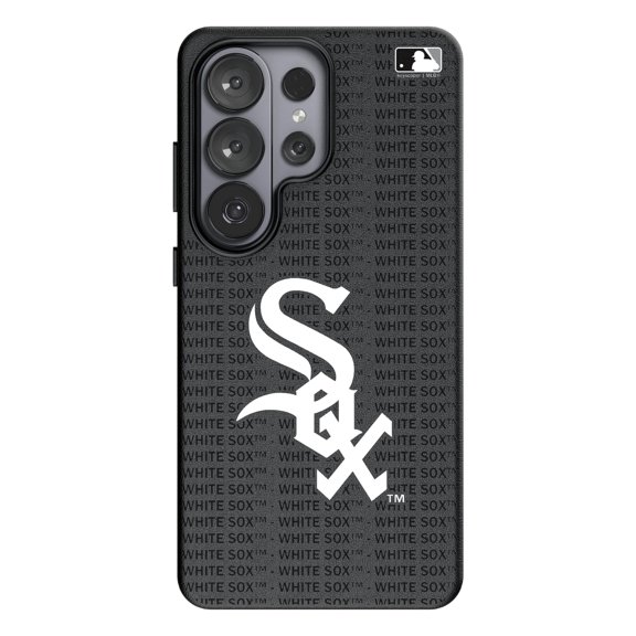 Keyscaper Chicago White Sox Text Backdrop Galaxy Magnetic Bump Case