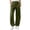 Army Green, variant on SeekIslan Women's Pull On Wide Leg Pants High Waisted Straight Pants with Pockets for Casual Daily Wear