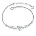 thumbnail image 1 of Pulsera Mujer Brazalete De Plata 925 Corazón Alas Ángel Xtellar plateado, 1 of 3