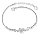 thumbnail image 1 of Pulsera Mujer Brazalete De Plata 925 Corazón Alas Ángel Xtellar plateado, 1 of 3