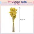 thumbnail image 2 of Uxcell 120pcs Colas de Conejo Naturales Flores Secas 17" Mini Hierba Pampas Lagurus Ovatus Ramo para Decoración Floral de Boda, Amarillo Oscuro, 2 of 6