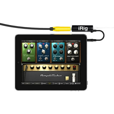 ik multimedia amplitube irig guitar interface adaptor for ios devices -