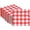 Red, variant on 140 Pcs Green Gingham Napkins Disposable Sage Green Napkin Baby Shower Napkins Paper Plaid Napkin for Picnic, Wedding, Bridal Shower, 5 x 5 inches