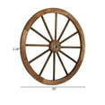 thumbnail image 6 of Ktaxon 2 Pieces 30" Rustic Wooden Wagon Wheels Set Brown, Wall Decorations for Home, 6 of 11