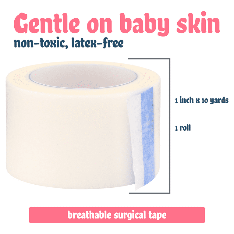 Non Woven Surgical Micropore Medical Paper Tape 10 yards and 1 inch thick  Bandage For Baby's Sensitive Skin Baby first aid adhesive Micropore Baby