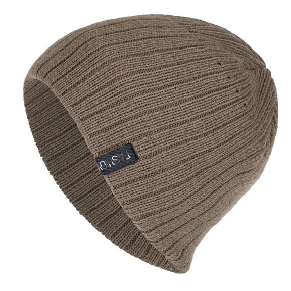 Beanie for Women Beanie Hat Thermal Beanie Skull Beanie Warm Fleece Lined Pom Knit Earflap Hats Toboggan Hats Cold Weather Hat Snowboard Beanie Men's Hats & Caps Brown One Size