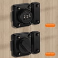thumbnail image 3 of Cerradura para cajón de casa sin perforaciones, cerradura para puerta de armario, cerradura con perno, pestillo de puerta negro, cerradura con código antirrobo para armario, 3 of 3