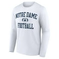 thumbnail image 2 of Men's White Notre Dame Fighting Irish First Sprint Team Long Sleeve T-Shirt, 2 of 3